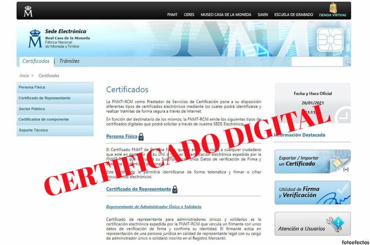CERTIFICAT DIGITAL